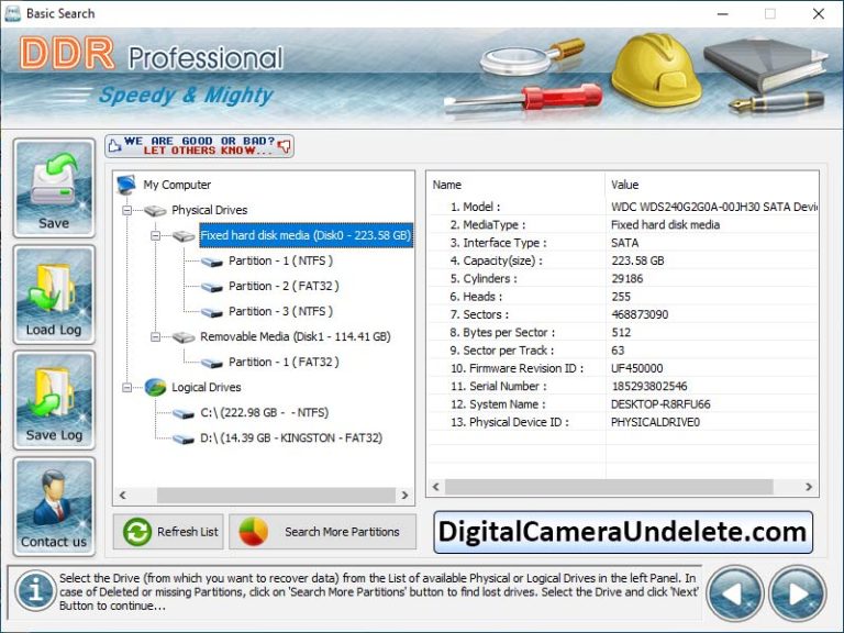 Digital Camera Undelete