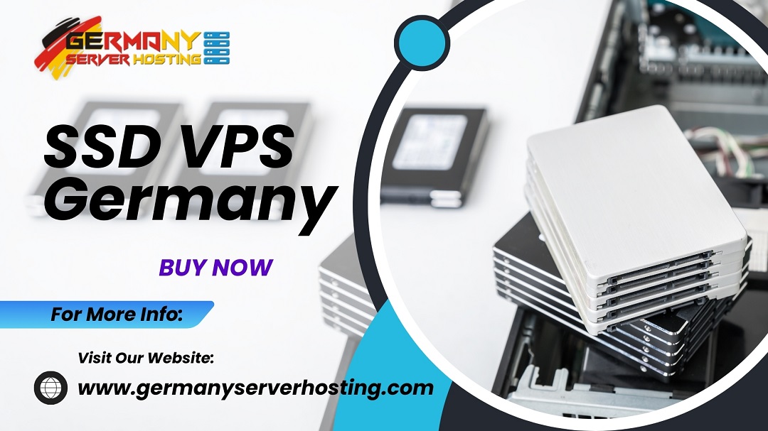 SSD VPS Hosting in Germany - A modern data center with rows of servers symbolizing speed, reliability, and advanced hosting technology